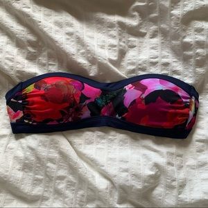 Athleta Floral Bandeau Bikini Top (Never Worn)